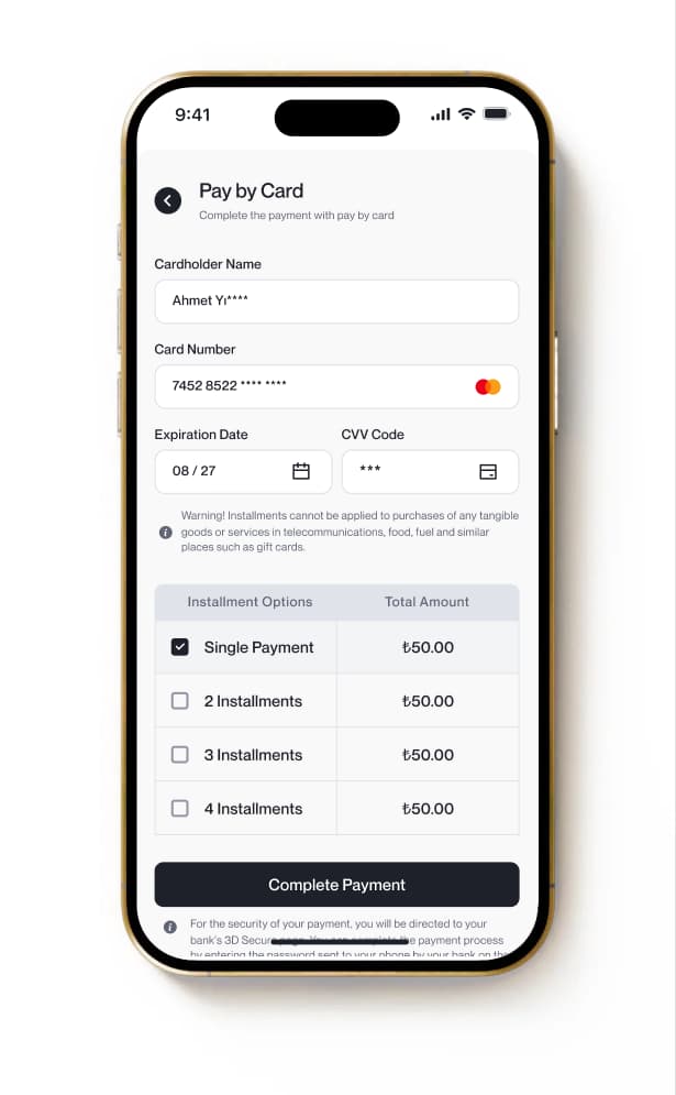 Papel installment payment options image