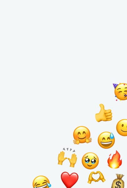 Emoji 
desteği