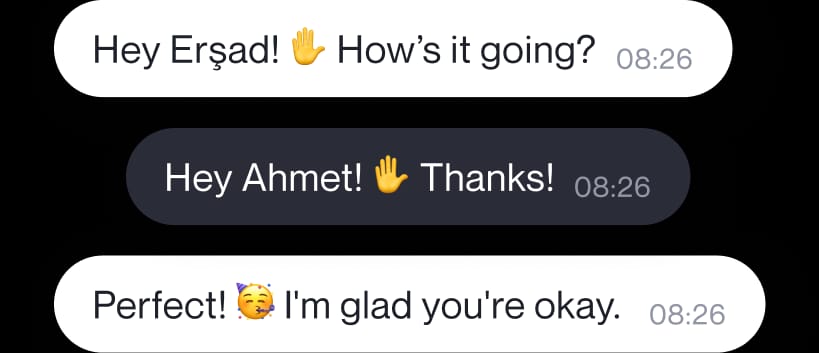 Real-time 
messages