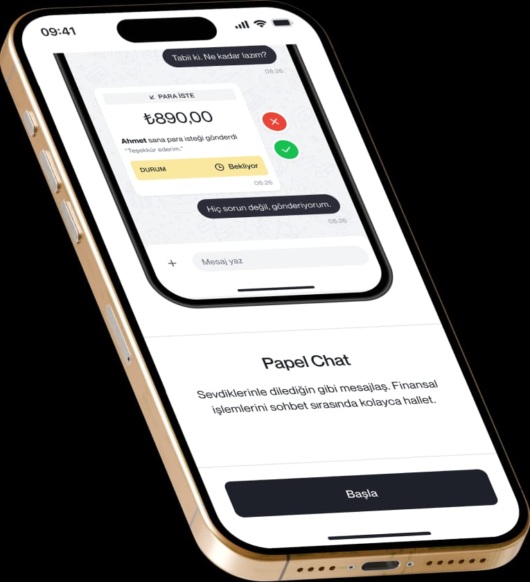 Papel Chat Tek Uygulama telefonu