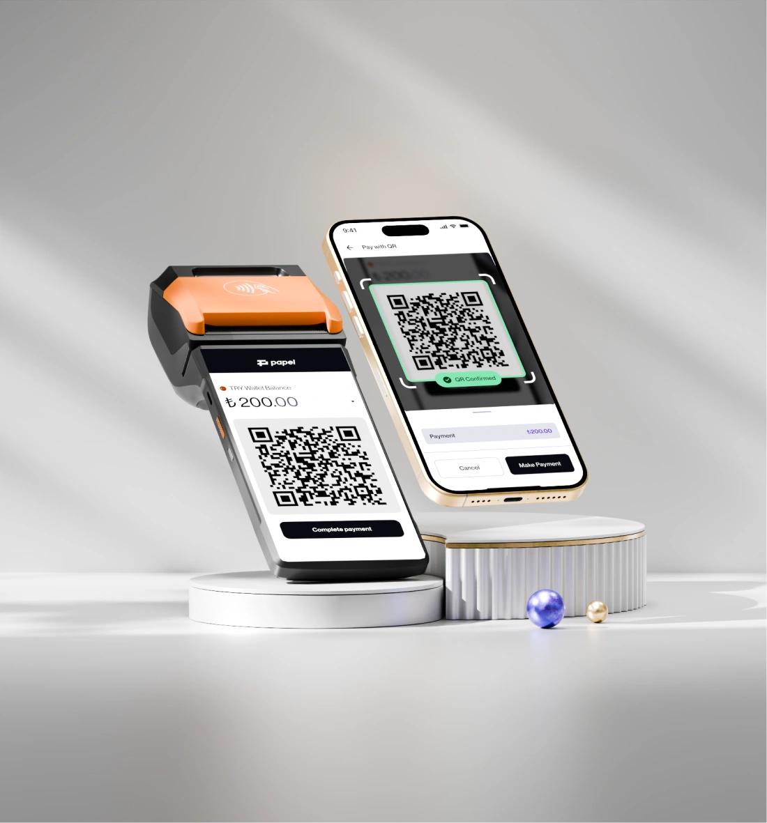 Papel Pay QR Kod tarama görüntüsü