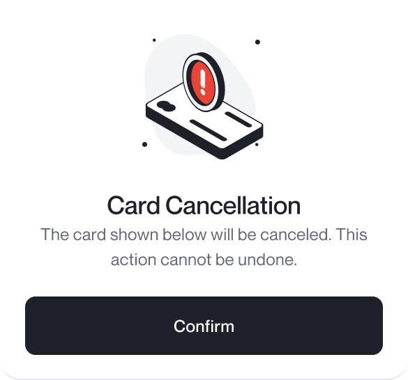 Card interface