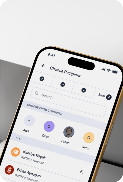No need to remember IBANs